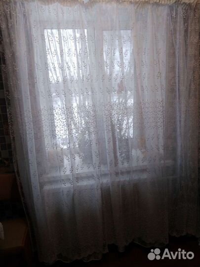 Тюль,длина 2,ширина 2,8