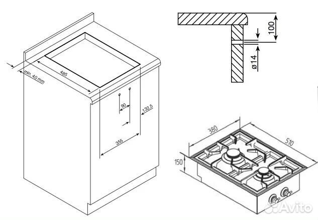 Варочная панель Ilve HF40F