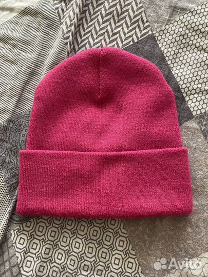 Шапка женская вязаная бини фуксия