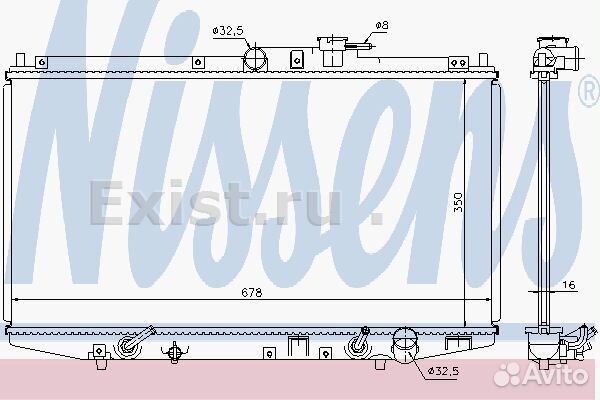 Радиатор охлаждения Honda Accord CF 1997-2003г