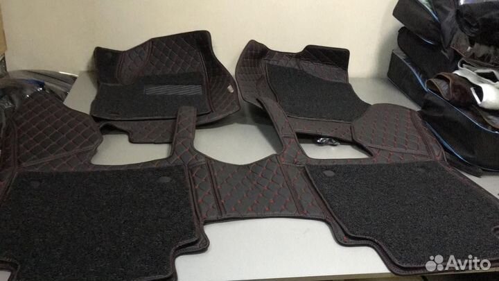 3D Коврики Mitsubishi Pajero Sport 4 из Экокожи