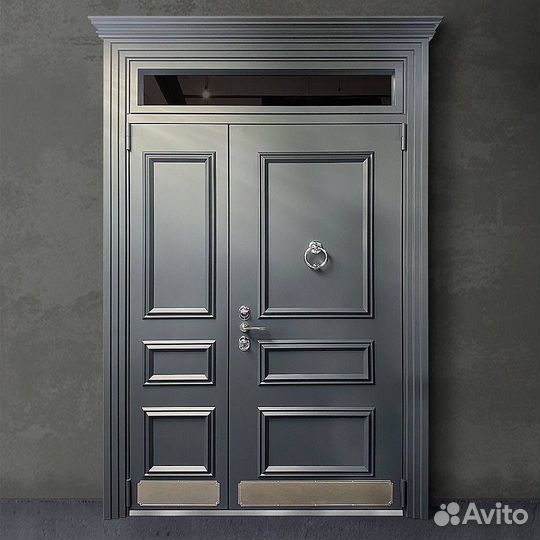 Входная дверь с терморазрывом вставка стекло
