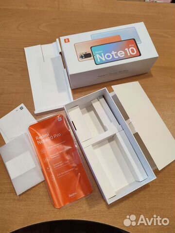 Коробка от Redmi note 10 pro