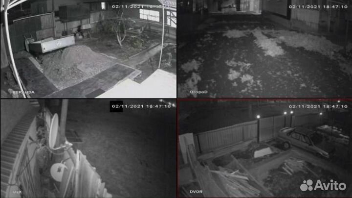 Камеры видеонаблюдения 2шт,AHD, комплет 2мп, новый