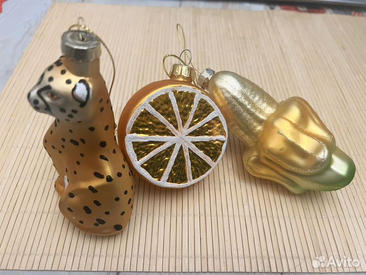 Елочные игрушки стекло