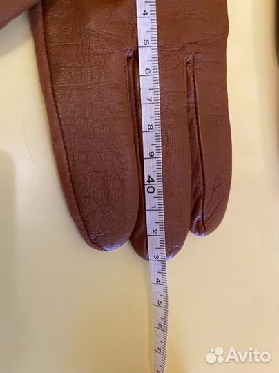 Новые кожаные-замшевые женские перчатки