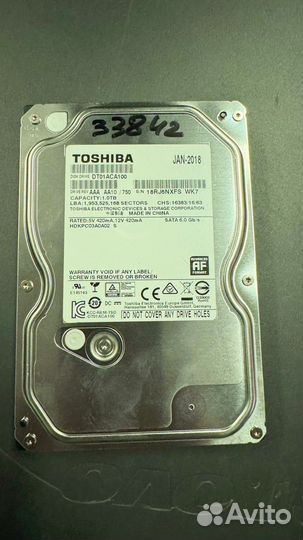 Toshiba hdd 1 tb жесткий диск