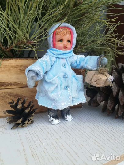 Ватные елочные игрушки новые