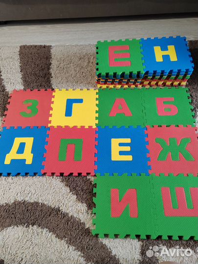 Мягкий коврик пазл