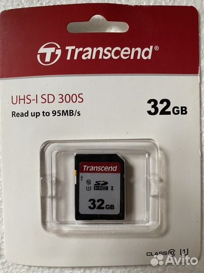 Карта памяти Transcend sdxc 32 GB новая