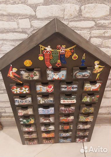 Адвент календарь (деревянный)