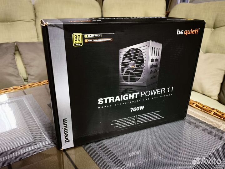 Модульный блок питания Be Quiet 750w gold