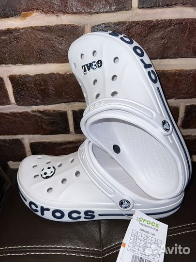 Crocs крокс сабо мужские белые 41,42,43