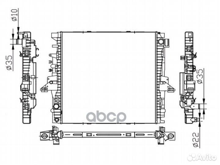 Радиатор Land Rover Discovery 09-17 / Range Rov