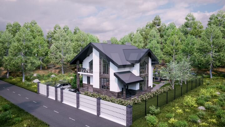 Дом 190 м² на участке 6 сот.