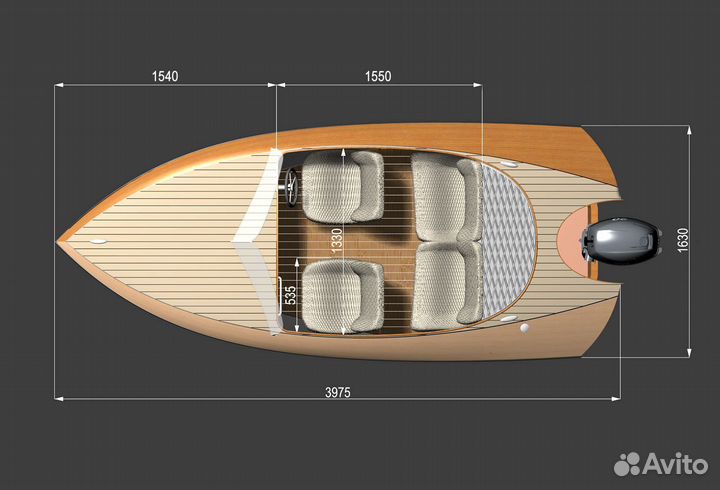 Моторная лодка KS-400. Набор для постройки