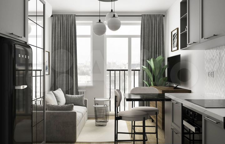 1-к. квартира, 41,5 м², 1/8 эт.