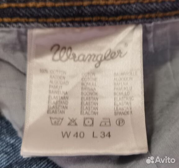 Джинсы Wrangler темно-синие классика W40 L34