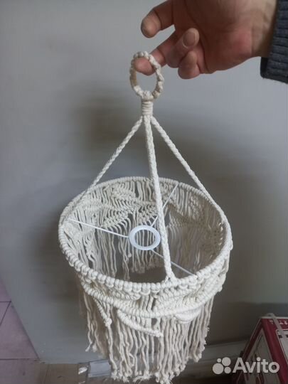 Абажур плетеный