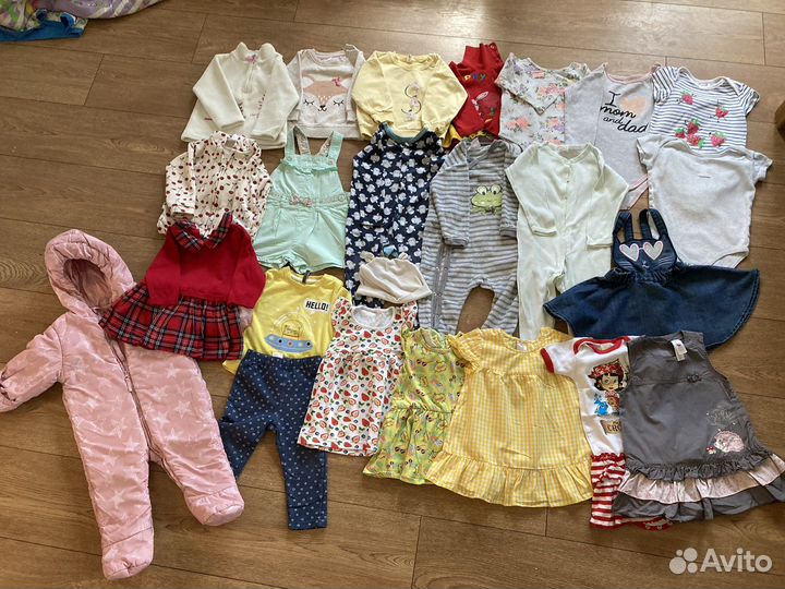Одежда на девочку пакетом 74-80