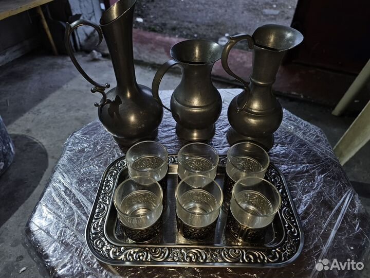 3 кувшина набор рюмок 