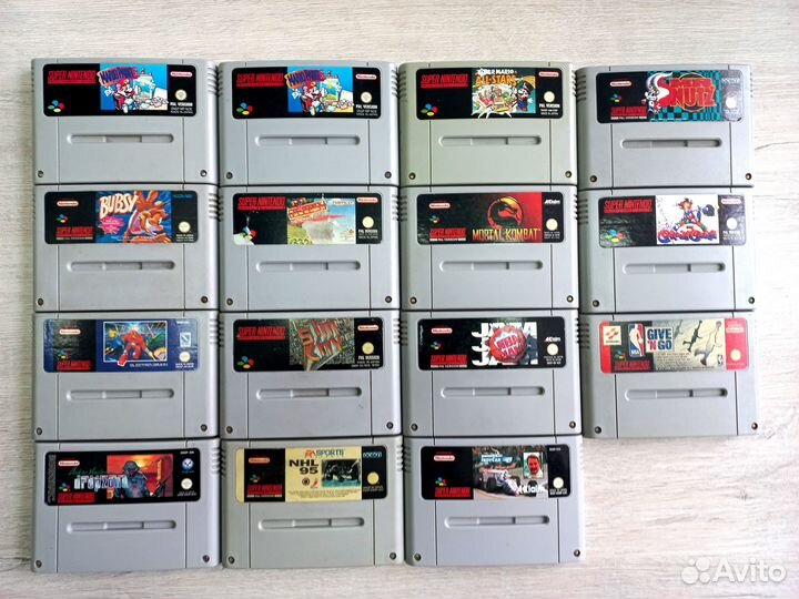 40 картриджей Super Nintendo (Snes)