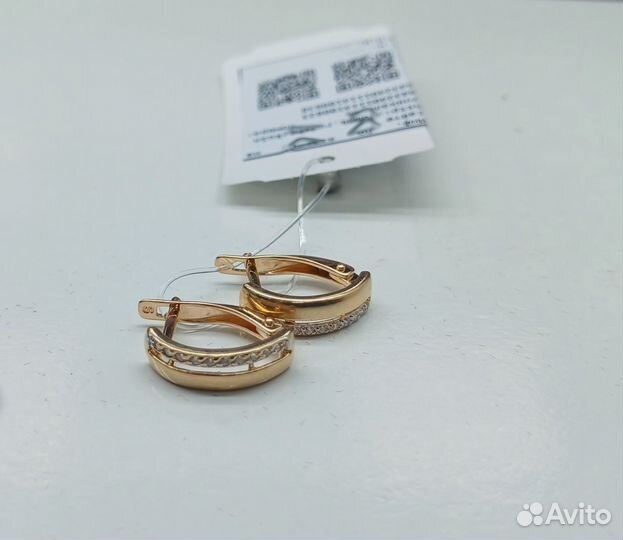 Золотые серьги проба 585 Арт.009069670124