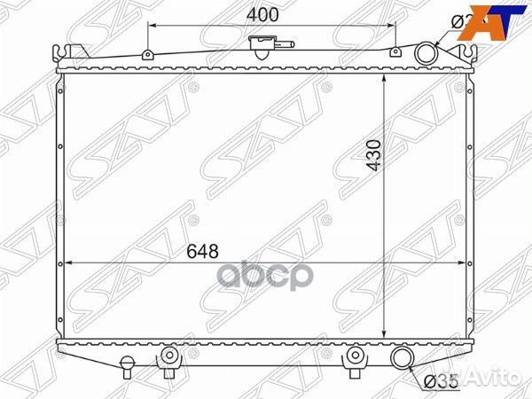 Радиатор Nissan Terrano 86-96 / Datsun 85-96