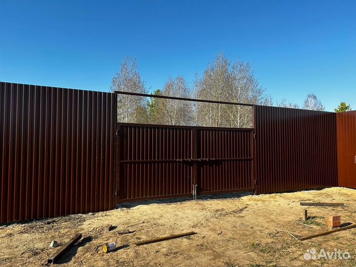 Забор под ключ профнастил по Области