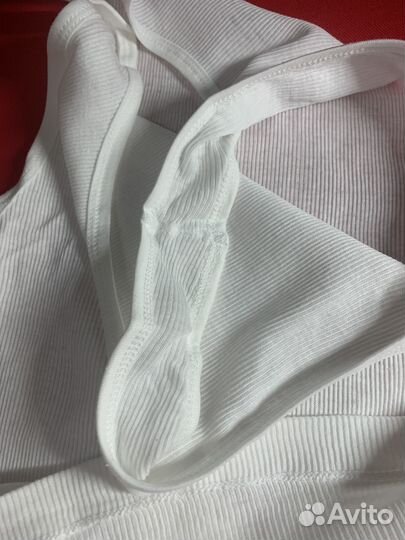 Майка slim белая