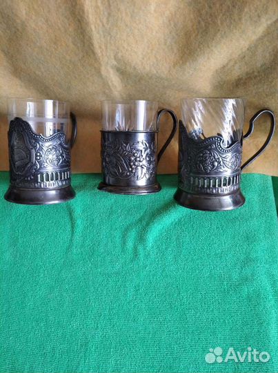 Подарочные бокалы подстаканники фужеры СССР