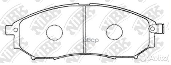 Колодки тормозные дисковые PN2444 NiBK