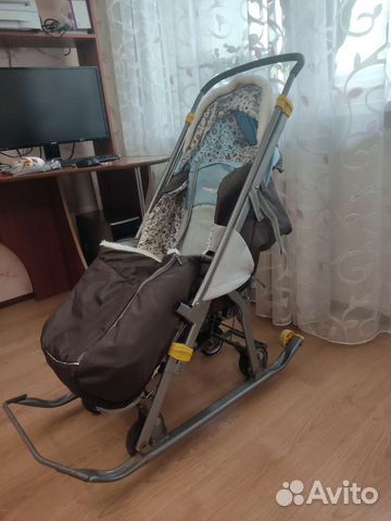 Детские санки коляска