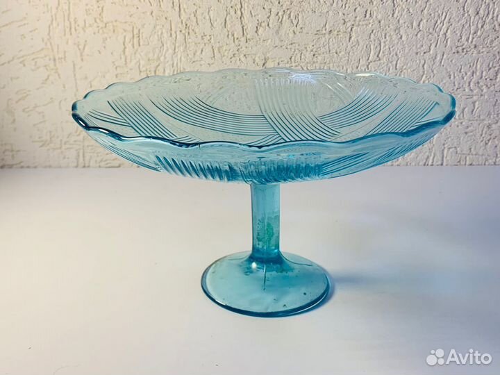 Ваза для фруктов на ножке СССР