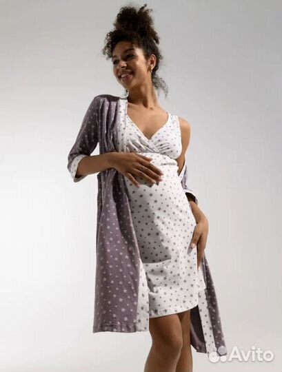 Халат и сорочка для беременных