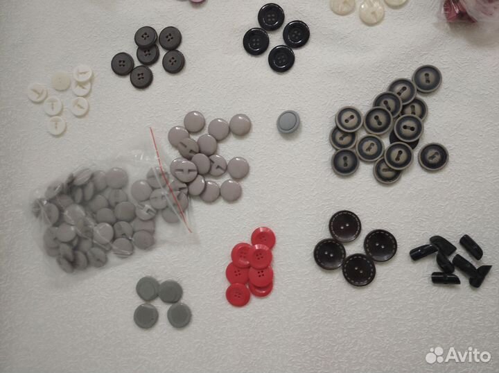 Набор пуговиц для рукоделия 25 мм крупные новые