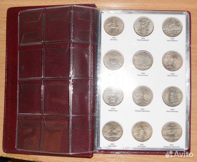 Альбом для монет 25 центов США