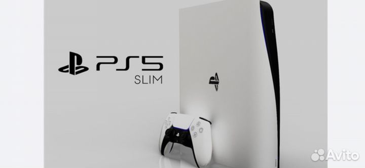 Sony playstation 5 slim 1tb white диск