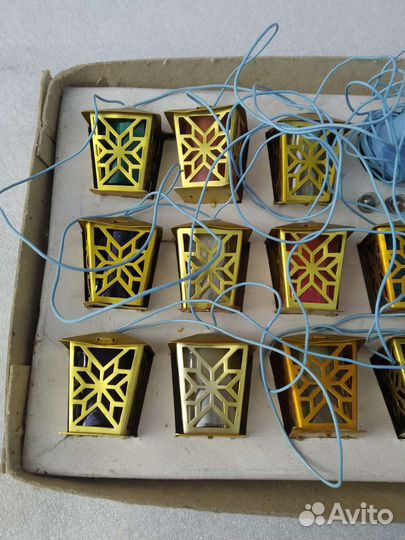 Ёлочная герлянда Золотой фанарик