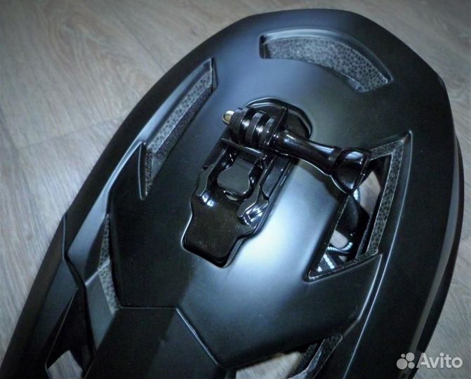 Шлем с креплением и фонарём(Новый)