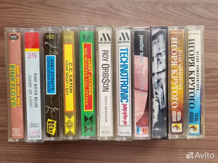 Аудиокассеты одним лотом (всего 11 кассет)