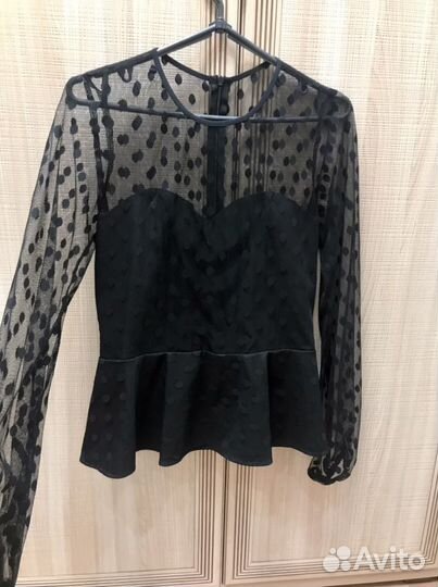 Блузка с баской