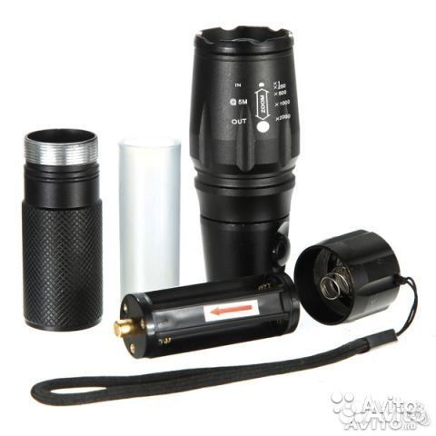 Сверх-яркий фонарь UltraFire с зумом T6-LED QF-888