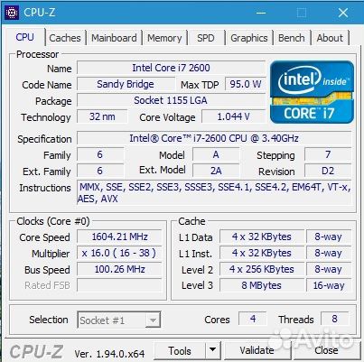 Intel Core i7-2600 Socket 1155