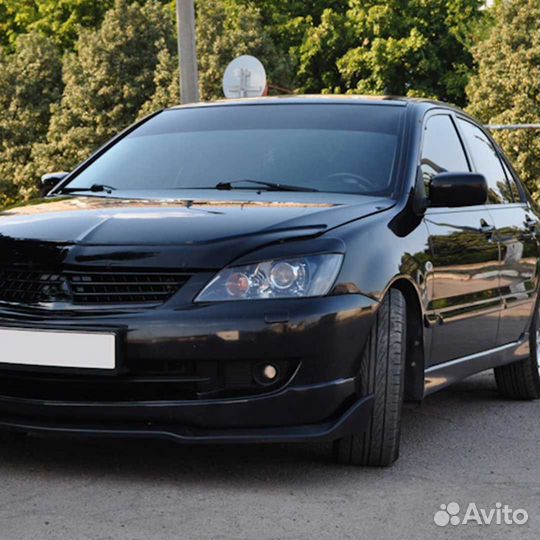 Ресницы передней оптики узкие Митцубиси Лансер 9