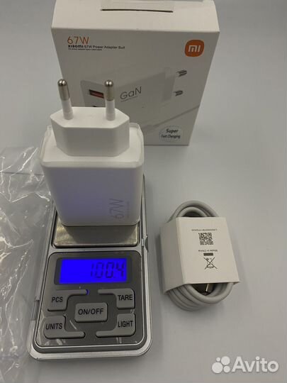 Зарядное устройство Xiaomi 67W, 2 выхода