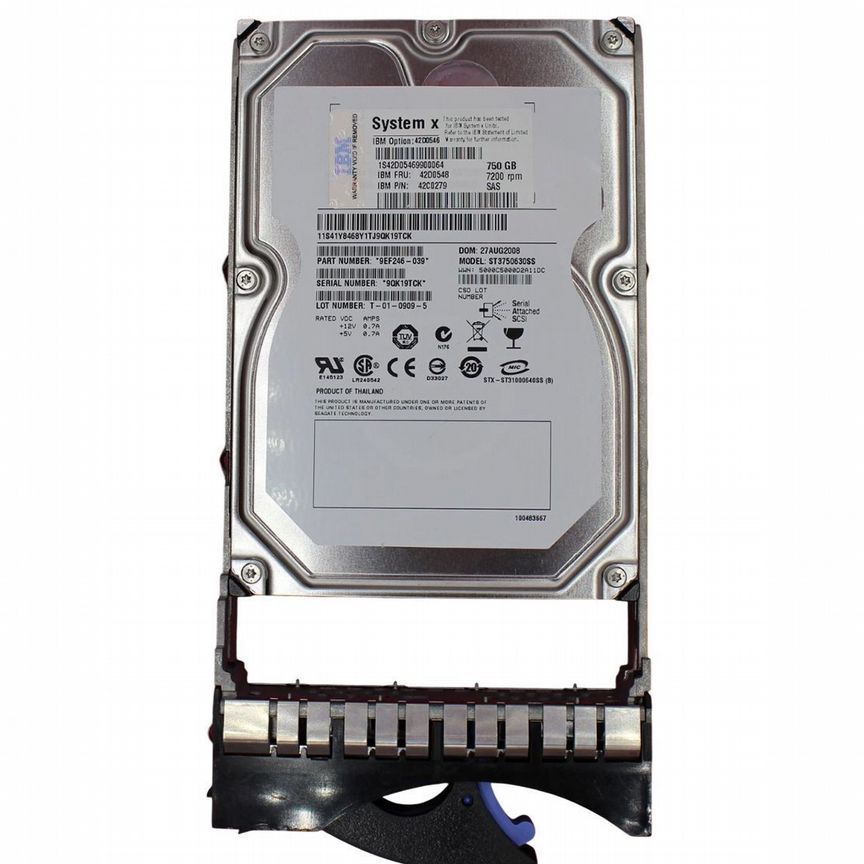 [42C0279] Жесткий Диск Ibm 750gb Sas 3,5" Hdd 42c0279