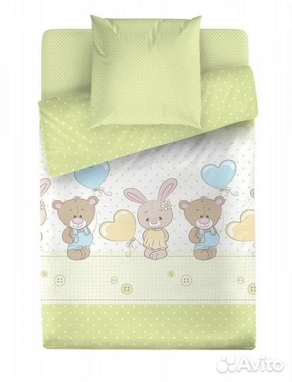 Новое постельное белье в детскую кроватку