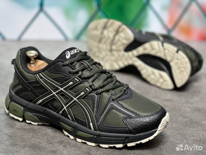 Кроссовки asics хаки мужские