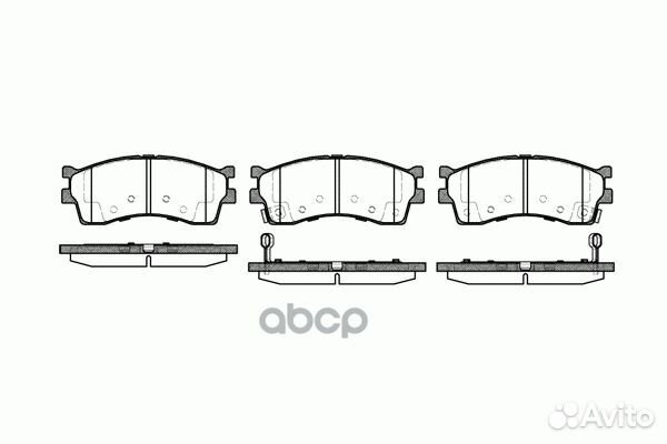 Колодки тормозные к-кт Kashiyama D11126M Kashiyama